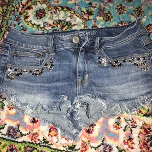 American eagle shorts with jewels
